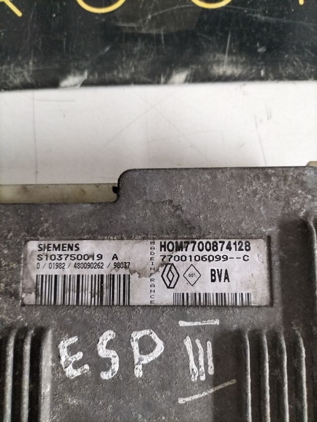 Centralita motor Renault Espace 3
Referencia original : 7700874128 - 7700106099
Referencia  Siemens : S103750019
