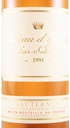 Chateau d'Yquem Sauternes 1er Grand Cru Classé Superieur 1991
