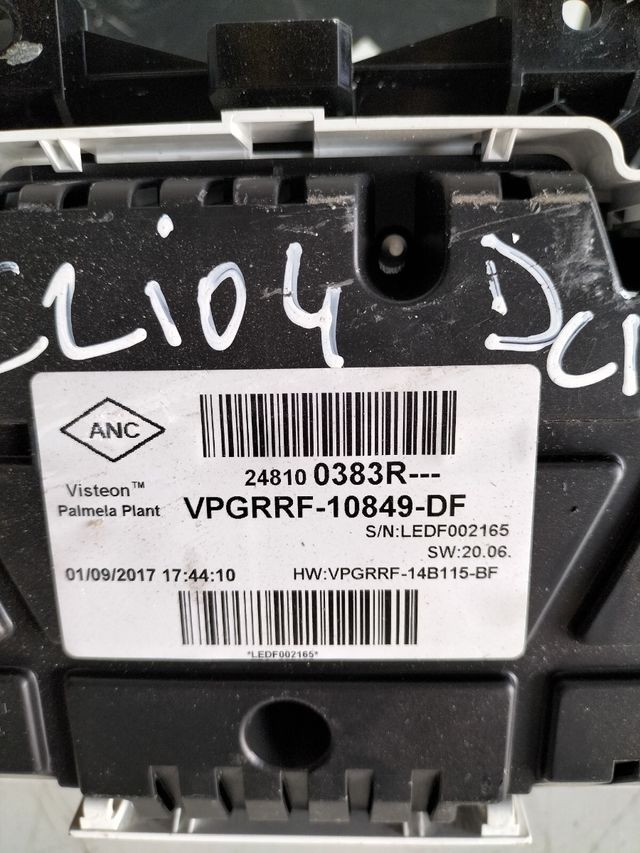 Cuadro de instrumentos Renault Clio 4    1.5 DCI        
referencia original : 248100383R