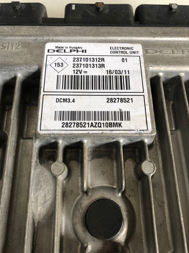 Centralita motor delphi Renault twingo 2 1.5 DCI Referencia original : 237101312R / 237101313R