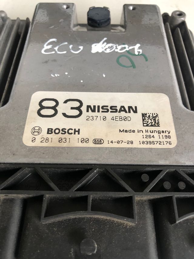 Centralita motor Nissan qashqai 2.0L dci
Referencia Bosch : 0281031100
Referencia original : 23710 4EB0D