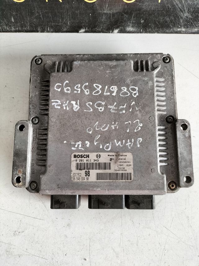 Centralita motor Peugeot Citroën 2.0 HDI EDC15C2 Referencia Bosch : 0281011343 Referencia original : 9654693480