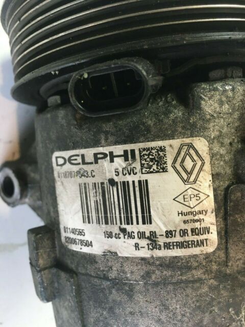 COMPRESOR AIRE CONDICIONADO DELPHI RENAULT CLIO 2,3 / SCENIC / MEGANE 2 8200678504