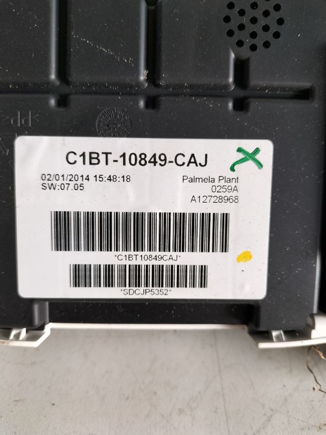 Cuadro de instrumentos Ford Fiesta VI            referencia original : C1BT10849CAJ