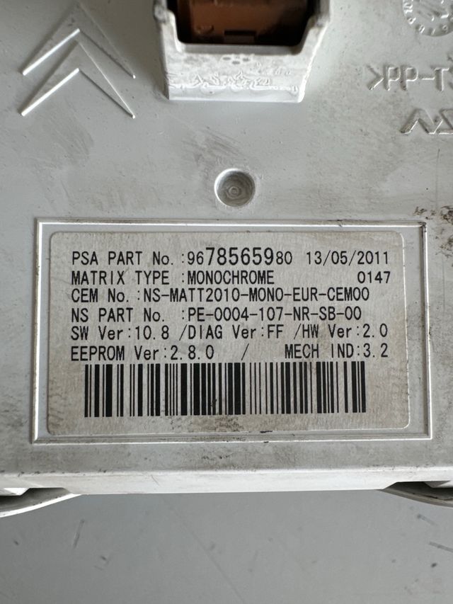 Cuadro de instrumentos Peugeot 508 2.0 9678565980