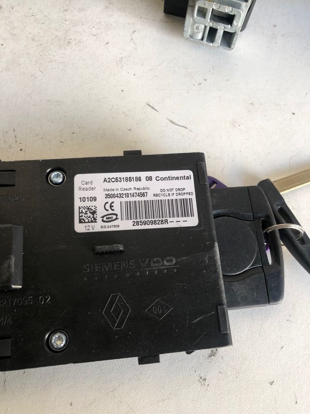 Kit de arranque Renault Fluence 1.5 DCI ECU Continental : S180067109 / 237100777R / 237100033R