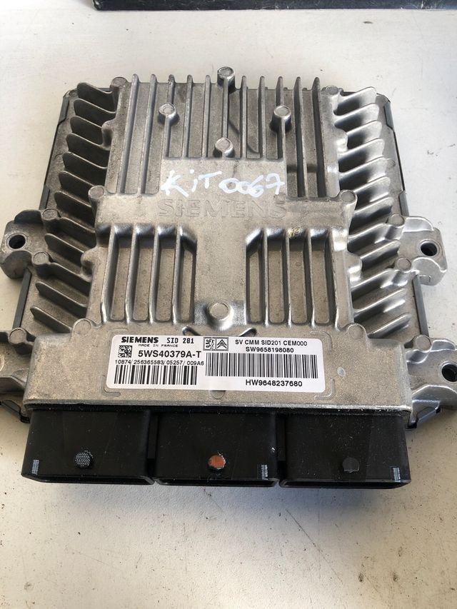 Kit de arranque Peugeot 407 Coupe V6 2.7 HDI ECU Siemens Ref : 5WS40379AT / SW9658198080