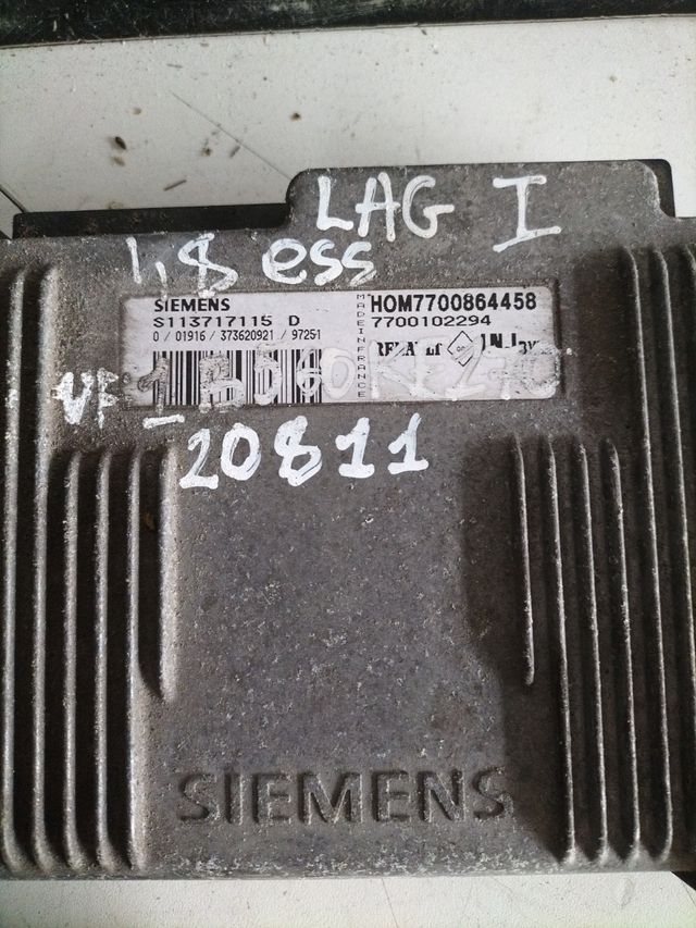 Kit de arranque Renault Laguna I 1.8 gasolina ECU Siemens : 7700864458 - 7700102294 - S113717115