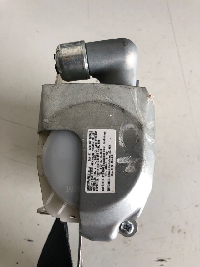 Cinturón de seguridad delantero derecho Peugeot 107 / Citroën C1 / Toyota Aygo, 3 puertas Referencia original : 7P1190P