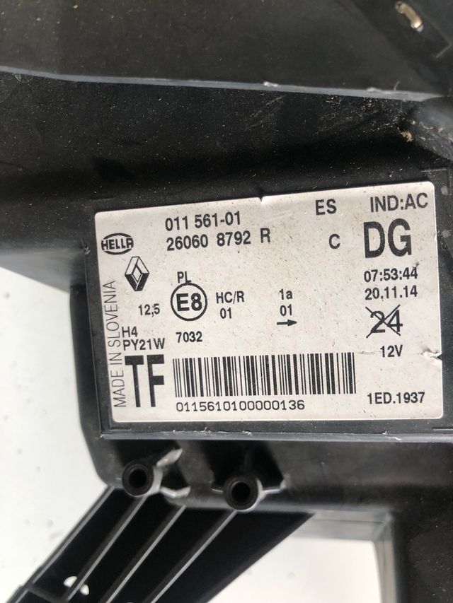 Faro delantero izquierdo Renault twingo 3 2014+ Referencia original : 260608792R