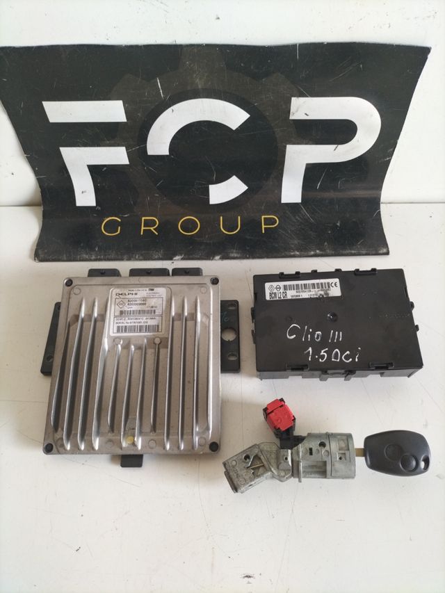 Kit de arranque Renault Clio 3 1.5dci
centralita motor Delphi referencia : 8200911560 - 8200909666 DCM1.2
Bcm L2 CR referencia : 8201054128