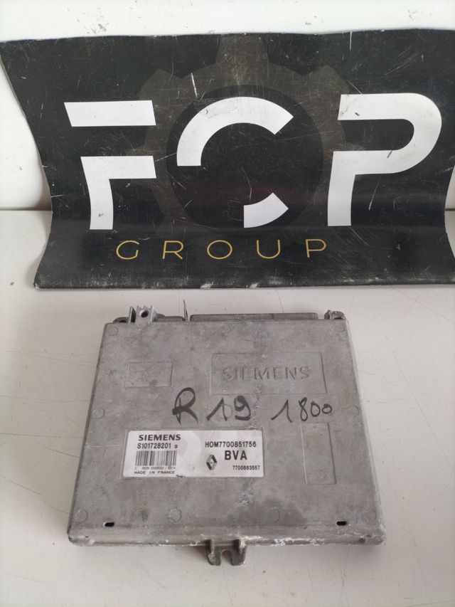Centralita motor Renault R19 1.8 Gasolina / caja de cambio automatica Referencia original : 7700851756 - HOM7700851756 Referencia Siemens : S101728201