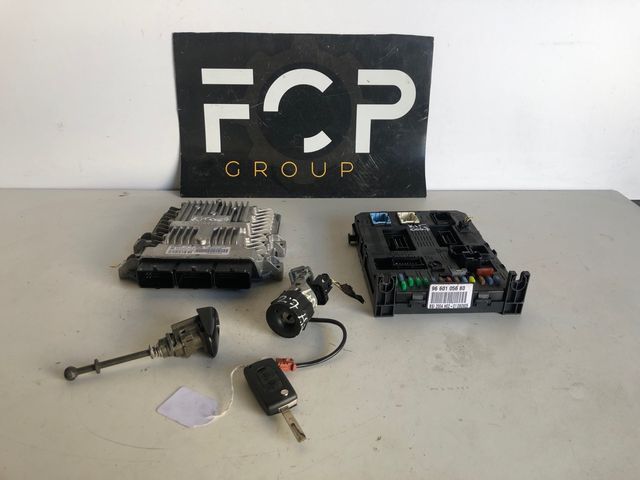 Kit de arranque Peugeot 407 Coupe V6 2.7 HDI ECU Siemens Ref : 5WS40379AT / SW9658198080
