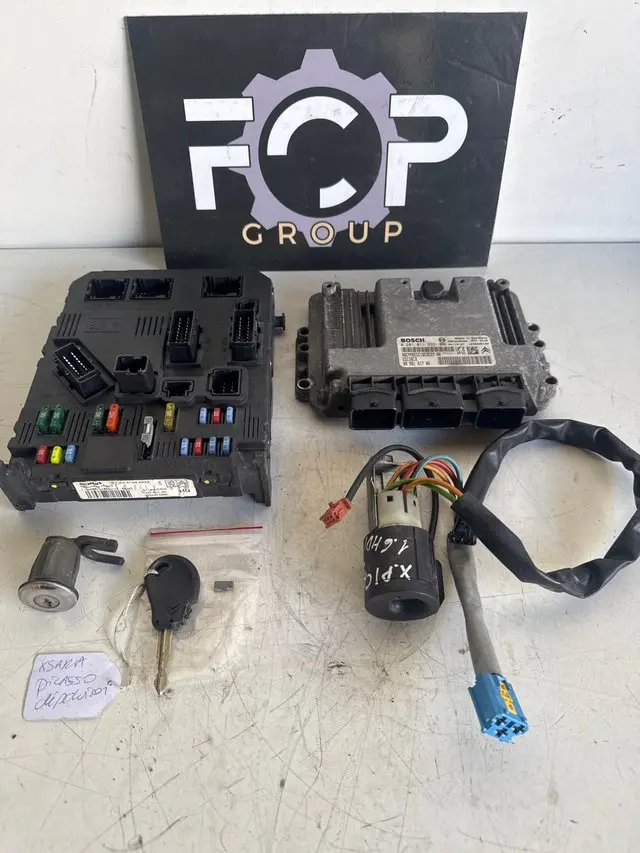 Kit de arranque completo para Citroën Xsara Picasso 1.6 HDI EDC16C3 ECU Referencia : 0281011233 / 9656161780 Bsi Referencia : S118035320 / 9652474680