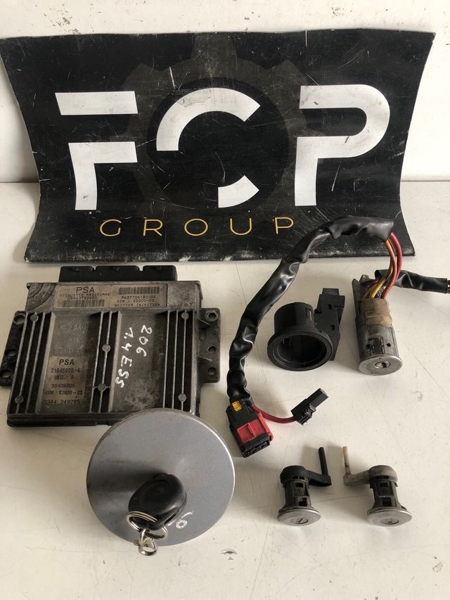 Kit de arranque Peugeot 206 1.4 gasolina / Sagem : S2000-23 Ecu Motor Referencia original : 9643782480