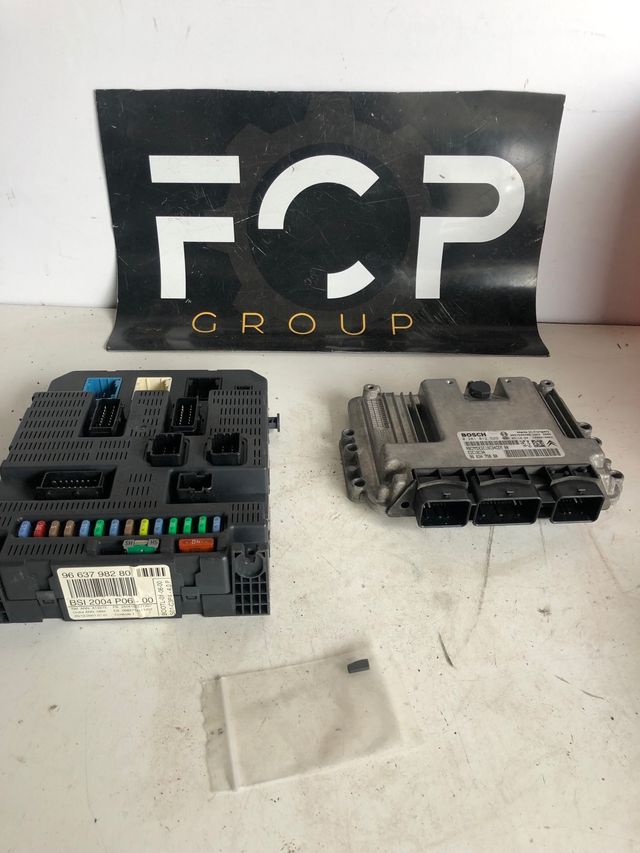 Kit de arranque Peugeot 206 1.4 Hdi ECU Bosch Referencia : 0281012529 ECU Referencia original 9663475880 BSI Referencia original : 9663798280