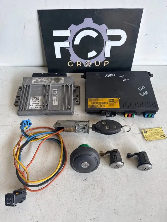 Kit de arranque para Citroen Xsara 1.4 de gasolina.Centralita ECU Referencia : 9644235280 -9643784580 Bsi Valeo : 9646022880 - 73004411