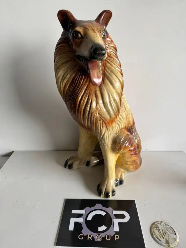 Estatua de perro de yeso de muy alta calidad