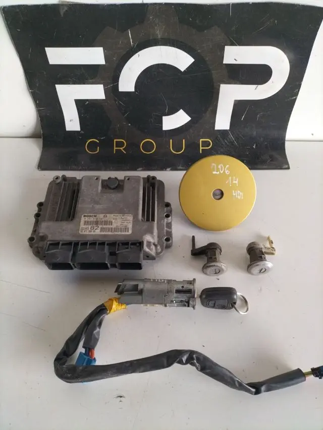 Kit de arranque Peugeot 206 1.4Hdi ECU  BOSCH Ref : 0281010707 REF PSA : 9647158080