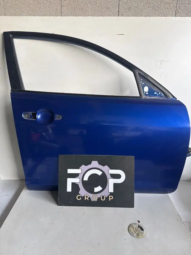  Puerta delantera derecha de color azul para Mazda 3 2003-2009
