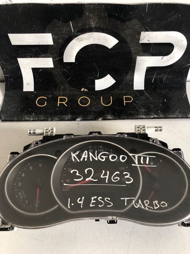 [C-TACH0232] Cuadro de intrumentos Renault Kangoo 3 1.4 TURBO gasolina con 32463km Referencia original : 248102693R