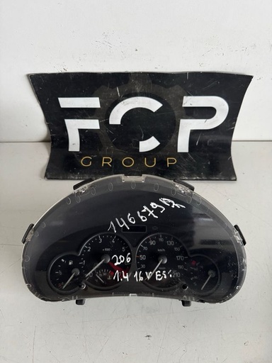 [C-TACH0261] Cuadro de instrumentos Peugeot 206 1.4 16V gasolina con 146679 km Referencia original : 9645847180