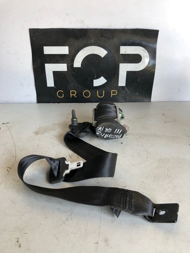 [CEIN0067] Cinturón de seguridad trasero derecho Renault megane III Referencia original : 888400027R