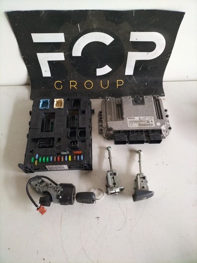 [CEIN0054] Kit de arranque Peugeot Citroën 1.6 HDI ECU Bosch : 0281013871 - 9664618080 - EDC 16C34 BSI : 966405898001