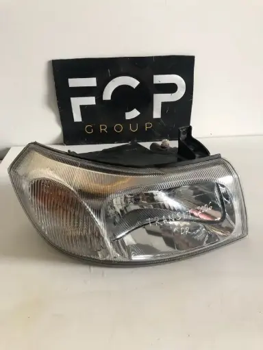 [PHARE0018] Faro delantero derecho Ford transit 2000-2006 fondo cromo