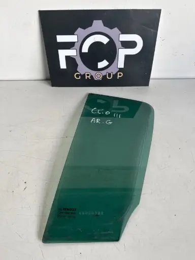 [CUS0011] Cristal / ventanilla de puerta trasero izquierdo para Renault Clio III